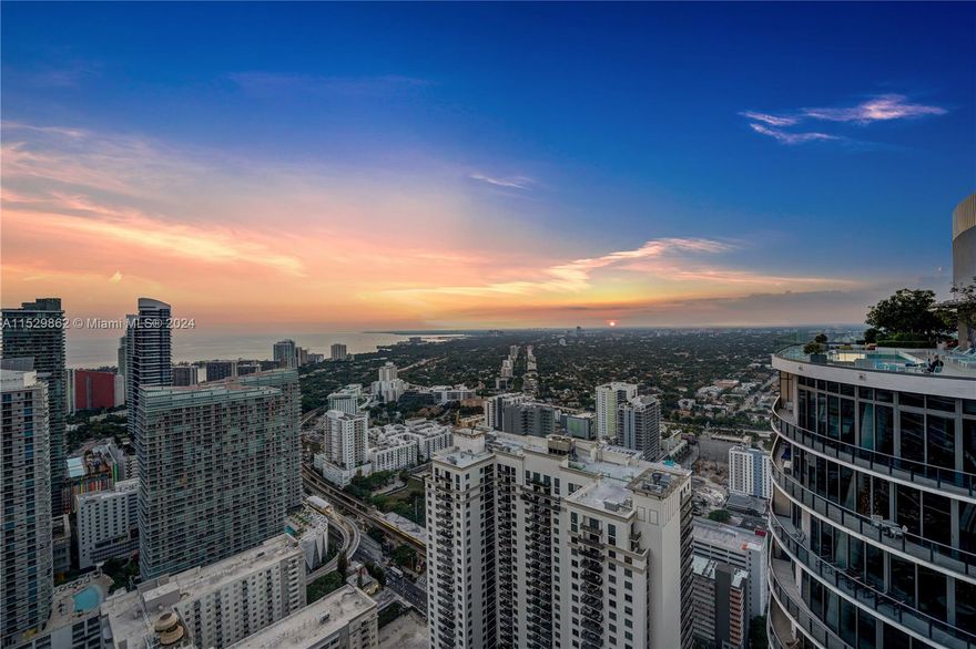Penthouse in the pinnacle of luxury living in the heart of Miami's vibrant Brickell neighborhood. Featuring 4 bed /4.5 bath and 3 parking's assigned(owned). Brickell Heights was designed by David Rockwell with contemporary designs, this residence is a true gem in the city skyline. Step inside and immerse yourself in the soaring ceilings, and expansive impact windows that flood the space with natural light. The open-concept living area blends with the gourmet kitchen, with top-of-the-line appliances and cabinetry. Unwind on the expansive private balcony, where you can enjoy panoramic views of Miami and the sparkling ocean. Access to all the amenities, such as fitness center, sky pool deck, pool terrace, theater room, spa, 24h concierge. EV Charging available. Unit rented until end Nov 2024.