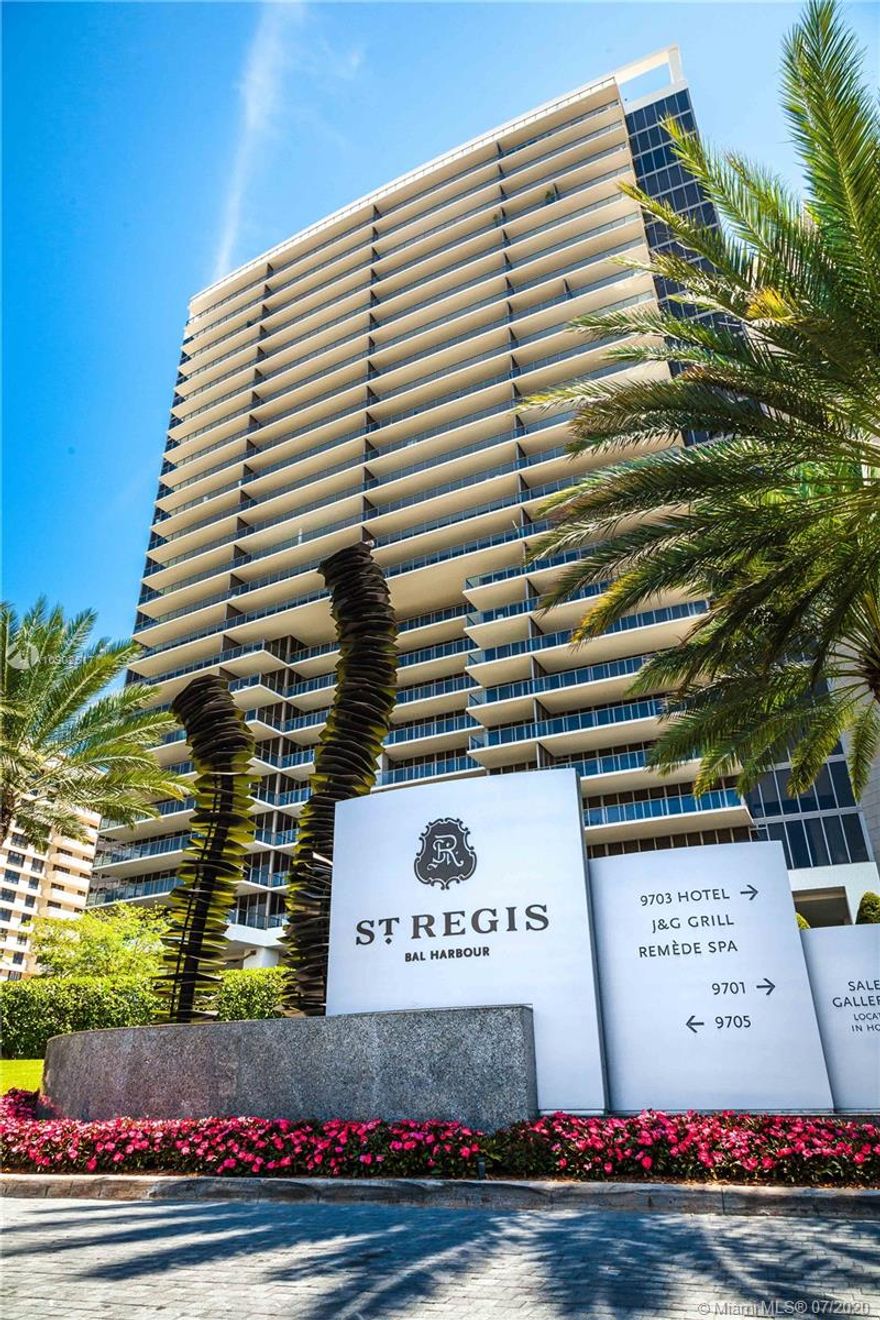 BACK ON THE MARKET!!! Spacious and sophisticated 3/3.5 residence in luxurious St Regis, right in the heart of Bal Harbour. The residence is professionally designed & decorated by well known designer Steven G, and includes all the finishes and touches, custom made art work, and accessories. The unit combines contemporary design with a range of textures in a soft, neutral color palette with 1st class panoramic ocean and city views.Bright and airy beach inspired concept brings wood tones, cozy fabrics, hi-end furnishings together, creates a breathtaking space and lifestyle! Enjoy the ultimate luxury living with 5 star hotel and resort and have exclusive access to amenities like private pools, concierge, oceanfront cabanas, and indulging spa!!!