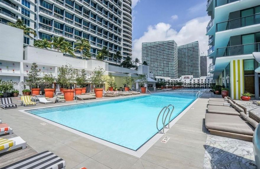 Live your best life at luxury SLS Brickell located  in the heart of the booming  Brickell area . This is a condo/hotel resort-style amenities, including a rooftop pool for residents only, also a lower pool deck shared with hotel guests with on-side dining options, spa, fitness center, social room, full service concierge, children playroom, valet parking and many more. The unit offers bright and spacious living area with natural light and an open balcony overlooking the intracoastal view. European kitchen style with stainless steel appliances, ceramic floor thru all the unit, washer and dryer inside the unit. Currently rented until July 31,2025