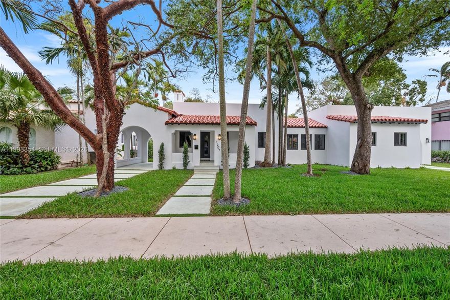 Welcome to this stunning fully renovated Old Spanish masterpiece in the heart of Coral Gables. Blending timeless charm with modern luxury, this exceptional residence sits on a rare double lot, offering space, privacy, and elegance rarely found in the area.

This home features 4 spacious bedrooms, 4 full bathrooms, and 1 half bath, thoughtfully designed with high-end finishes throughout. The classic Old Spanish architecture is complemented by a complete renovation, delivering a perfect balance of historic character and contemporary living.

Step outside to your private oasis featuring a beautiful pool and expansive deck, ideal for entertaining or relaxing in total tranquility. The oversized lot provides lush landscaping potential and ample outdoor living space.

Located in one of Miami’s most prestigious neighborhoods, this property offers both luxury and location, just minutes from top dining, shopping, and schools.

A rare opportunity to own a turn-key Coral Gables gem with timeless appeal."
