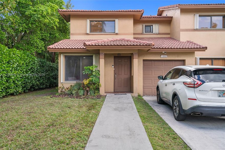 Welcome home! This Rarely Available Corner Townhouse offers THREE bedrooms, THREE full bathrooms, and a very  open-concept. Spacious Open Living Room, separate dining room and updated Chefs Kitchen overlooking a privat gated patio great for entertaining and BBQ.  This East Kendall location provides quick access to 826 Expressway, US-1, FL Turnpike , UM/FIU/MDC, Top-Rated Schools, Baptist Hospital and Dadeland Mall----Home features a 2 car driveway & 1 car garage.