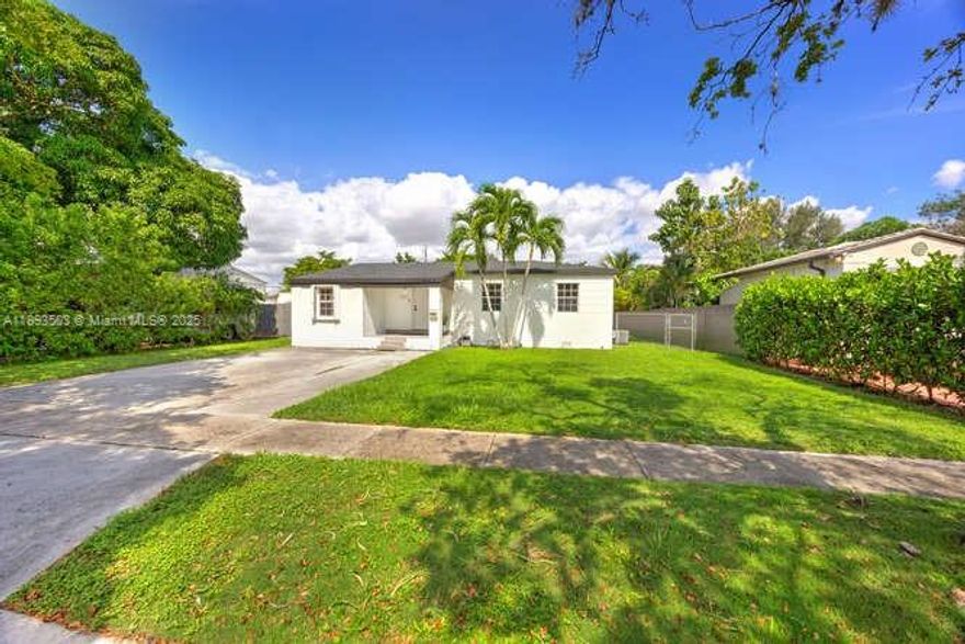 Charming West Miami Home! This classic 1946 home boasts 1,980 sf of living space (as per plans submitted to West Miami) with updates throughout, including 2024 roof, 2015 A/C, tiled floors, a combination of impact windows & doors and shutters.  Located in centrally situated West Miami, this property offers easy access to major roadways shopping and dining.  A perfect blend of character, comfort and convenience in a quiet, established community.