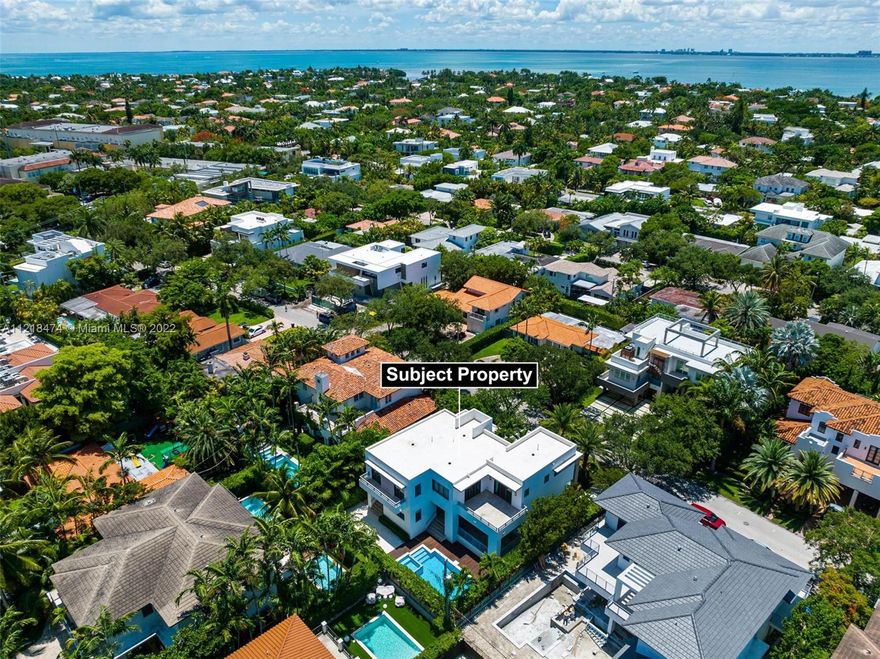 The property is a 6 bed. 5 ½ bath.  Service quarter was added later on. It has 3,670 SF living area, and over 4,000 adjusted SF. Modern residence is a perfect family home. Plenty of outdoor area consists of a large covered patio and extended pool deck. Spacious eat-in Italian kitchen with subzero & Wolf appliances. 500-gallon gas tank, 2 family rooms huge master bedroom with his & hers walk-in California closets. Italian interior doors. Key Biscayne is well known for its quiet beaches, great schools, parks, and safety. Located only 15 minutes from Brickell Avenue and 30 minutes from Miami International Airport