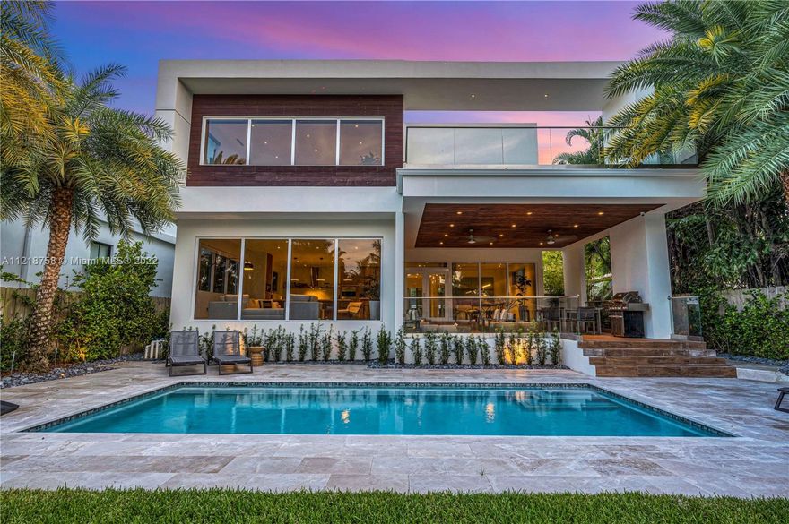 BEAUTIFUL NEW CONSTRUCTION WATERFRONT HOME FINISHED IN 2019 IN BELLE MEADE WITH DIRECT OCEAN ACCESS "NO FIXED BRIDGES TO BAY". STEP INSIDE THIS 5 BEDROOM | 5 BATHROOM HOME AND BE WELCOMED BY 28’ HIGH CEILINGS. HOME IS EQUIPPED WITH AN AUTOMATED TOUCH PANEL “SMART HOME”, DESIGNER ITALIAN KITCHEN AND A GORGEOUS ALL GLASS WINE TOWER OUTSIDE OF THE DINING ROOM. THE MASTER SUITE IS SPECTACULAR. A LARGE DESIGNER WALK-IN CLOSET, WATER-VIEWS, DESIGNATED WORK AREA, AND AN OVERSIZED TERRACE OVERLOOKING THE POOL. THE MASTER BATHROOM INCLUDES A FLOATING ROMAN TUB AND A GLASS STEAM SHOWER WITH WATER VIEWS. THERE IS A 1,000 SQFT FINISHED ROOF-DECK COMPLETE WITH A JACUZZI TUB. GREAT OUTDOOR SPACE, BRAND NEW DOCK AND SEAWALL WITH 60 FEET OF WATERFRONT IN ONE OF MIAMI’S FINEST COMMUNITIES.