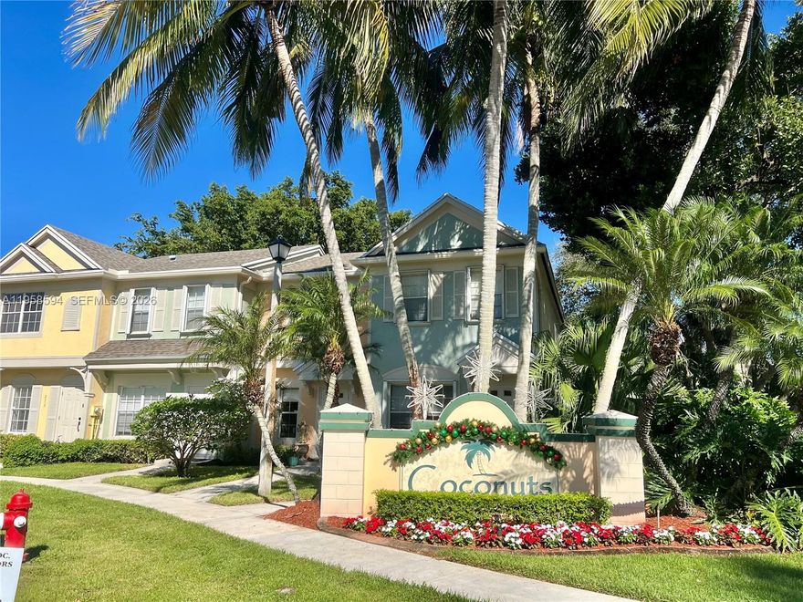 Gorgeous 2-bedroom, 2.5-bath townhouse in the heart of Weston! Both bedrooms are upstairs, each with its own full bath, while a convenient half bath is located downstairs for guests. Spacious living and dining areas, modern kitchen, and 2 parking spaces plus guest parking. Enjoy the community’s stunning clubhouse and premium amenities. Perfectly located near top-rated schools, shopping, dining, and major highways, offering the ideal combination of comfort, style, and Weston lifestyle. Move-in ready and waiting for you! "EASY TO SHOW"