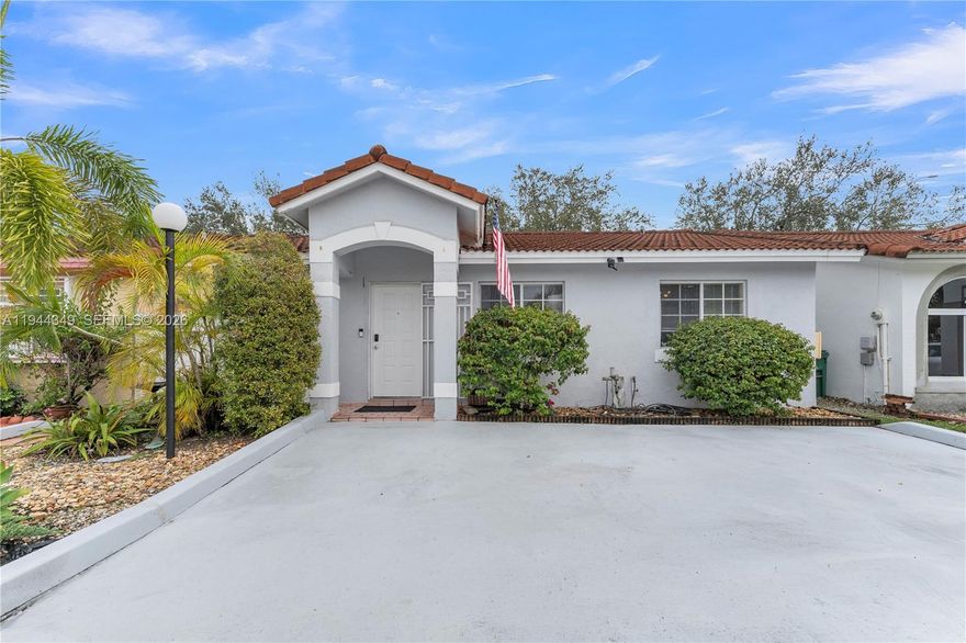 Welcome to this wonderful 3-bedroom, 2-bathroom single-story townhome/villa, located in the heart of Hialeah. This well-designed residence offers a functional layout with comfortable living and dining areas, perfect for everyday living or entertaining. Enjoy ample natural light and a private backyard, ideal for relaxing after a long day.
Conveniently located near major highways, shopping centers, supermarket, schools, and dining options, providing easy access to everything you need. Ample driveway. Low-maintenance fee. 
An excellent opportunity for owner-occupants or investors seeking a centrally located property in a high demand area. Schedule a showing!