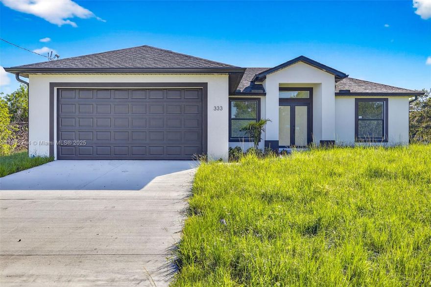 Welcome to 333 Pinehurst Ave - ALL APPLIANCES INCLUDED!!!
A beautifully crafted home offering 3 spacious bedrooms, a versatile den, and 2 luxurious bathrooms. Tile flooring throughout the entire home. The open-concept kitchen boasts quartz countertops, modern cabinetry, and premium finishes-perfect for entertaining or daily living. Appreciate the attention to detail in every corner of this elegant property. Located in one of the best areas of Lehigh Acres, this home combines convenience, quality, and style in a setting that's second to none. Schedule your showing today