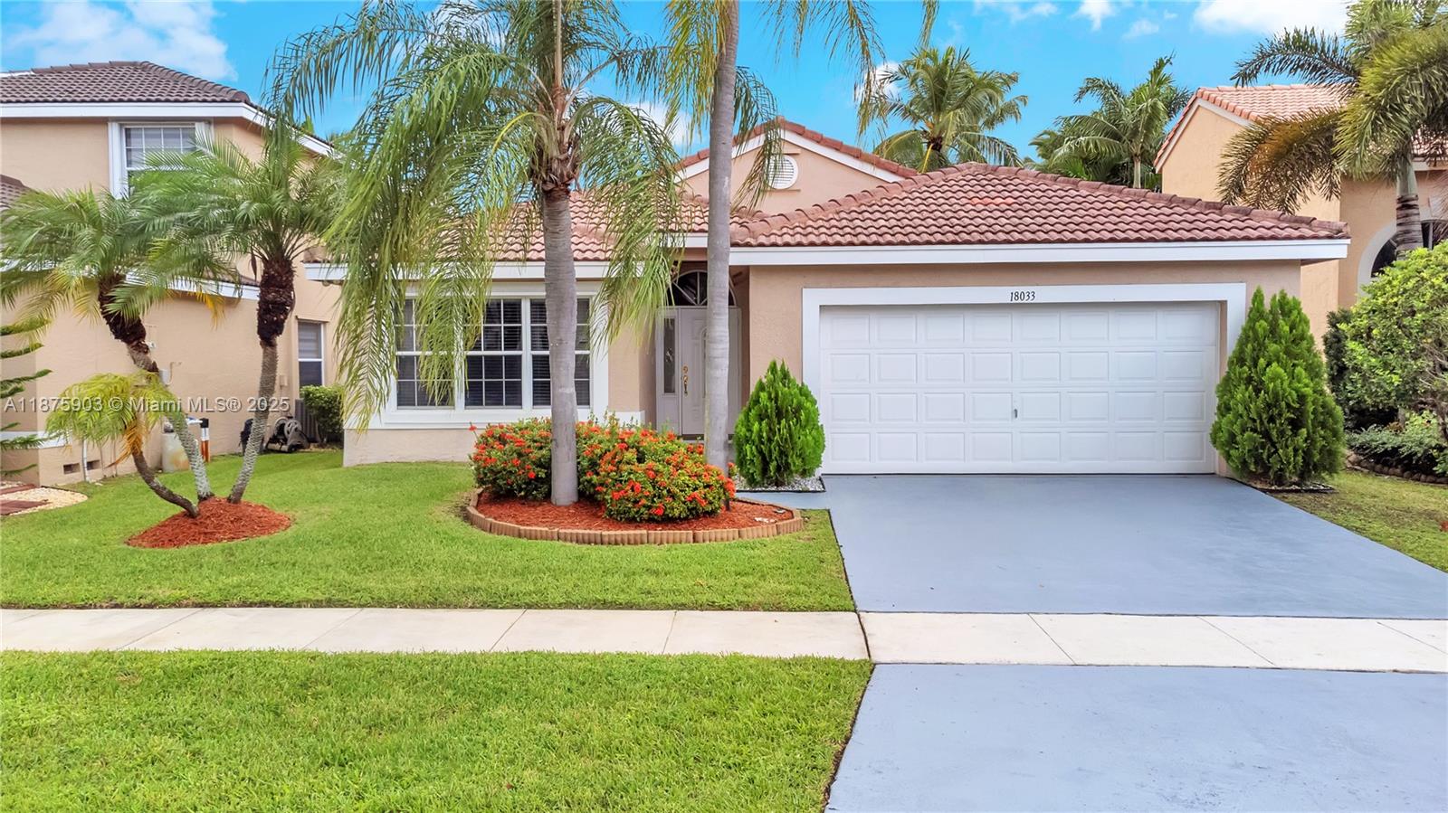 Welcome to Silver Lakes, Coconut Bay. Beautiful charming one story well maintained 3 bed + den/2 bath Home. Spacious Kitchen with granite counter tops. Stainless steel refrigerator. Tile floors and laminate wood floors in living area, dining area and kitchen. A/C (2023) and Water Heater (2022). The home features spacious bedrooms, large walking closet in master room, bright living room, formal dining room, and a laundry room for your comfort. Nice backyard with space for a pool and entertainment for barbecues and parties. Two car garage with extended driveway for extra parking. Gorgeous Silver Lakes Club House with 2 Community pools and playground. Located just minutes from I-75, close to Grade A schools, multiple parks, shopping centers, and Memorial Hospital Miramar.