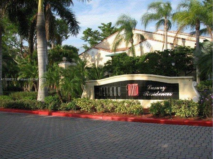 A beautiful 2 Beds 2 Baths on the ground floor. Upgraded kitchen, Wood cabinets, Granite countertops, all Stainless Steel Appliances. Tiles throughout the unit. Milano is a gated community, Resort style, Pool, Hot tub, Fitness center, tennis court. Must see !!!