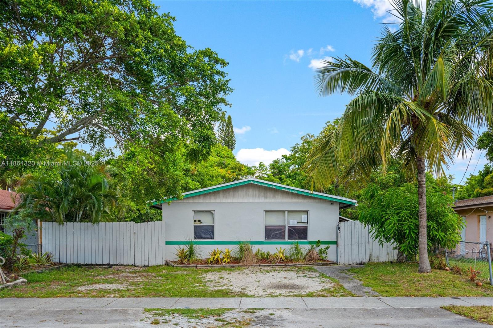 Great opportunity in northwest Lauderdale! This two-bedroom, one-bath home is ready for your personal touch. Featuring solar panels for energy efficiency and a large backyard with plenty of room for outdoor living, this property offers excellent potential as a starter home or investment. Conveniently located near shopping, dining, and major roadways. Bring your vision and make this home your own!