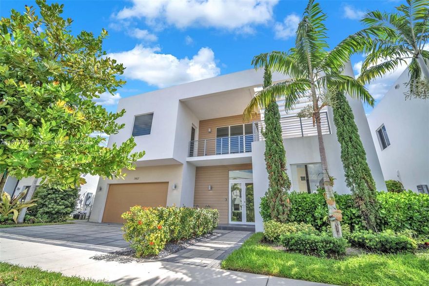Welcome to Modern 60, one of Doral’s most exclusive gated communities. This rarely available estate offers 5 bedrooms + den (convertible to a 6th), 5 baths, and 3,624 sq. ft. of luxury living. Enjoy an open-concept layout, abundant natural light, and a chef’s kitchen with top-of-the-line appliances and sleek cabinetry. Unique features include a wine cellar, media/bar room with projector & soundproof wall, and expansive living areas designed for comfort and style. Outdoors, retreat to your resort-style pool with lounge areas, perfect for entertaining or private relaxation. Additional highlights: a spacious primary suite with spa-inspired bath, two-car garage, and community amenities. A rare opportunity in Doral’s most coveted address.