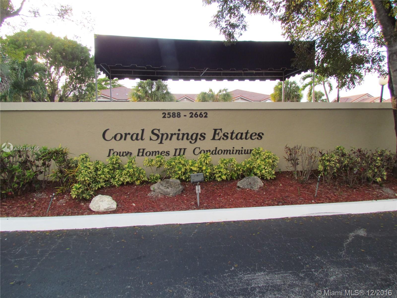 Coral Spgs Estate Twnhms - Residential Lease