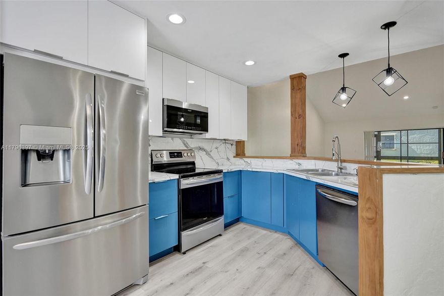 Welcome to this fully renovated 3-bedroom, 2-bathroom villa located in the highly sought-after ALL AGES in Lantern Walk Villas community of Royal Palm Beach. This 1,505 sq ft single-story home features a spacious open floor plan with vaulted ceilings, a split-bedroom layout for added privacy, screened patio with washer & dryer in unit. Property is Move-in ready with modern finishes throughout—just bring your toothbrush and clothes. Enjoy access to the community pool, clubhouse, and beautifully maintained grounds. Conveniently located near local parks, shopping, dining, and top-rated schools. Schedule your private showing today.