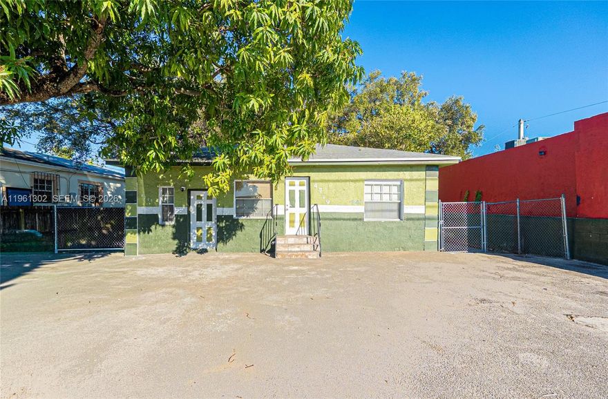 Charming Miami Duplex, in a central, rapidly evolving neighborhood. Unit A is a 3/1 with potential for 2nd bath, and Unit B is a Studio. Convenient access to major highways, Hialeah factory town, Wynwood, Downtown, and Miami International Airport. Ideal for investors or owner-occupants seeking location and upside. Great opportunity for first-time home buyers.