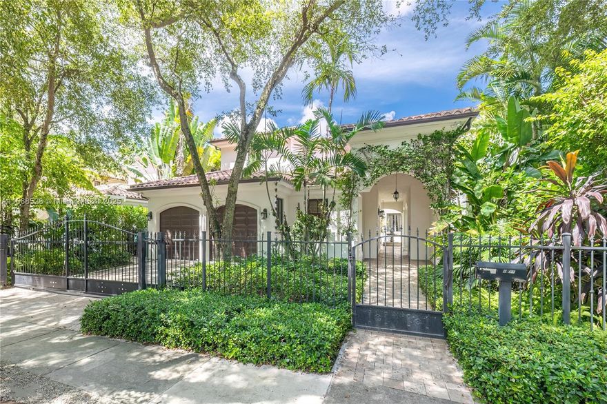 Welcome to 1721 Espanola Drive, a beautiful Mediterranean Coconut Grove home with very close proximity to Ransom Everglades and other to top rated private schools, the Brickell Financial District, the airport and all other major Miami points of interest. This luxurious 5 bedroom, 5.5 bathroom residence spans 4,470sf and is exquisitely appointed. Revel in the elegance of hardwood floors, high ceilings, huge closets, a chef's kitchen and all other major amenities of a luxury home. Enjoy seamless indoor-outdoor living and entertaining around the patio and pool. A two car garage with electric car charger completes this stunning offering.