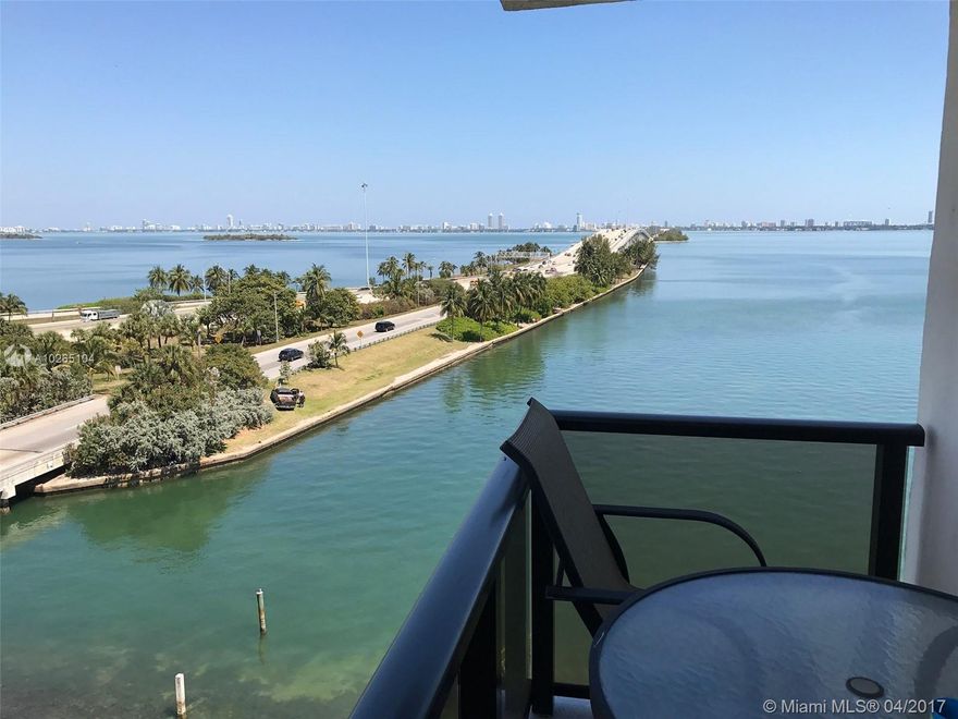 JUST REDUCED!!! Perfect for corporate relocation and THE BEST VIEW IN THE BUILDING!!! Full panoramic bay front views from this 1218 SF Beautifully renovated 2/2 with private balcony. Lots of beautiful stone in baths, Ceramic and wood floors, Great open kitchen. UNIT WILL RENT FURNISHED OR UNFURNISHED.