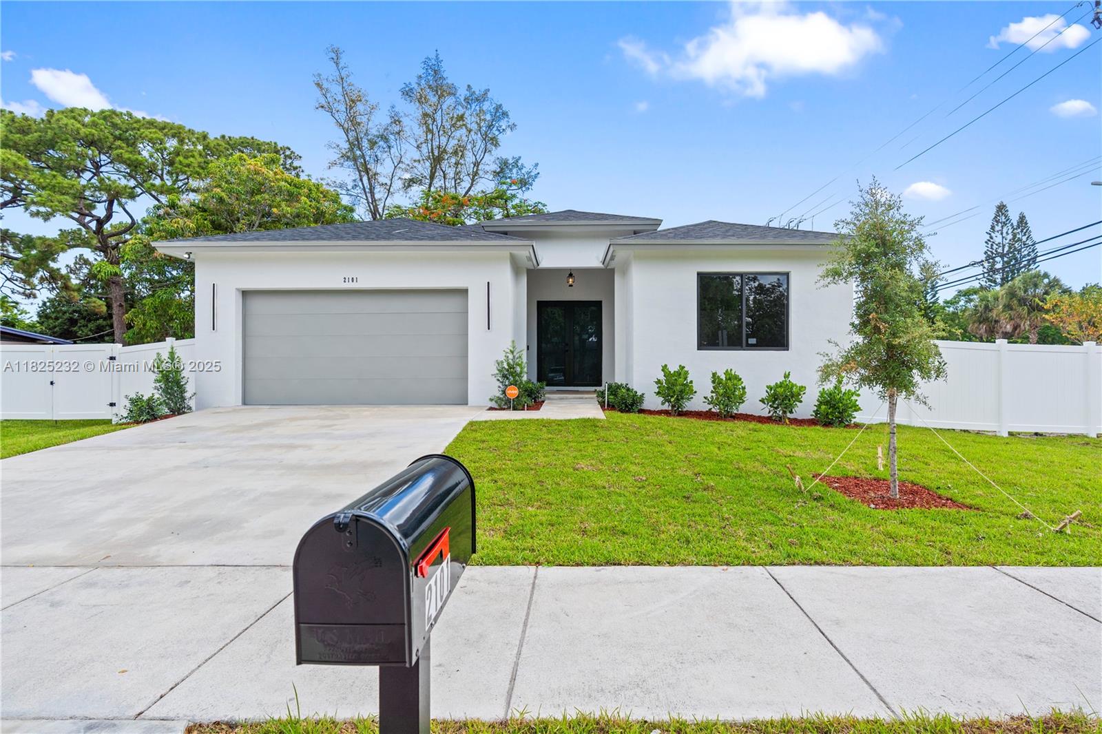 Brand new construction in the heart of Oakland Park! This stunning home offers soaring 10-foot ceilings and elegant 24x48 porcelain tile flooring throughout and 5 ceiling fans for added comfort and style. The modern kitchen features stainless steel appliances perfectly blending style and function. Enjoy peace of mind with a durable PVC privacy fence enclosing the spacious backyard. No HOA and everything is brand new move in with confidence. A must-see for buyers seeking quality craftsmanship and contemporary design!