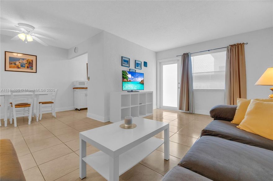 Experience effortless living in this turnkey, fully furnished 1-bedroom, 1.5-bathroom condo, perfect for those 55+ seeking comfort and convenience. Freshly painted and awash with natural light, this bright residence offers a welcoming atmosphere. Ideally situated in the heart of downtown Hollywood, you'll enjoy easy access to vibrant dining, shopping, and entertainment options, plus the gorgeous nearby beaches. Move right in and start enjoying the Florida lifestyle today!