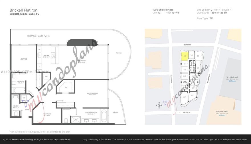 Experience sophisticated urban living at Brickell Flatiron in this elegant 2-bedroom residence on the 29th floor, featuring an open-concept layout, floor-to-ceiling glass, and a spacious terrace with sweeping city views. The gourmet kitchen boasts premium Italian cabinetry and high-end appliances, while the split-bedroom plan offers two luxurious suites with generous closet space and contemporary baths. Enjoy five-star amenities including a rooftop pool and spa, state-of-the-art fitness center, concierge, and valet, all in the heart of Brickell, steps from world-class dining, shopping, and entertainment.