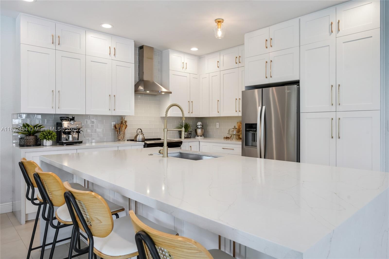 Stunning 4-bed, 4-bath single-family home in the gated, sought-after Las Ramblas. Boasting over 2,600 sqft, this home features a newly remodeled kitchen with modern appliances, open floor plan, and a spacious patio with heated pool and pergola overlooking lush green space—ideal for entertaining and BBQs. One bedroom downstairs perfect for an office or guests. Master is located upstairs, and the other two bedrooms each have their own private bathroom. This home also includes a 2 car garage and 3 additional parking spaces. The exclusive community features a clubhouse with a pool, tennis court, fitness center, event room, playgrounds, walking trails, and 24/7 security. Cable & internet included in HOA. Minutes from great schools, airport, major highways, malls, Downtown Doral, and more.