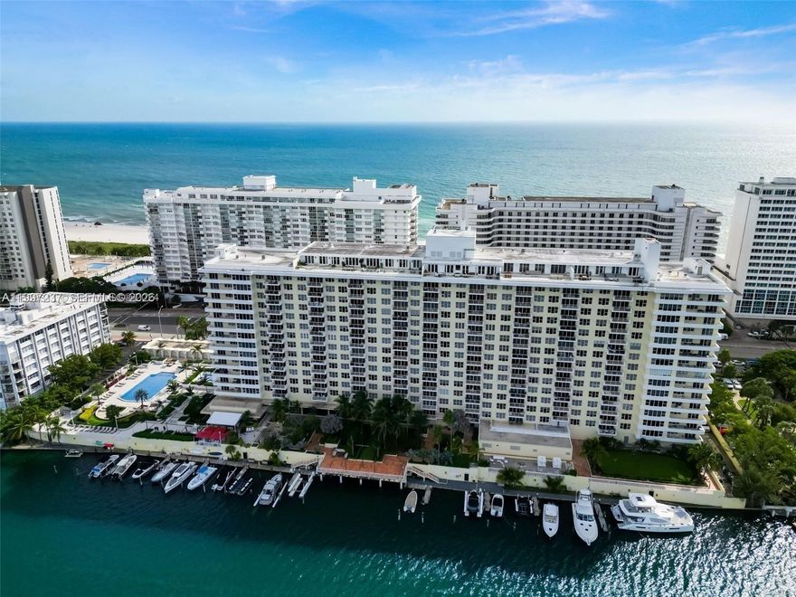 DISCOVER THE JOY OF LIVING IN 2/2 WITH BREATHTAKING VIEWS OF INDIAN CREEK INTRACOASTAL, BISCAYNE BAY & DOWNTOWN SKYLINE FROM BOTH BEDROOMS AND BALCONY. WATER VIEWS FROM EVERYWERE.  THE UNIT HAS A SPACIOUS LIVINGROOM AREA AND A HUGE MASTER BEDROOM. OPEN KITCHEN W/BRAND NEW S/S APPLIANCES, WASHER/DRYER IN THE UNIT. NEW LAMINATE FLOORS THROUGHOUT. 1 ASSIGNED PARKING SPACE. BUILDING IS LOCATED ON MILLIONAIRE'S ROW, ONLY FEW STEEPS FROM THE BEACH. AMENITIES INCLUDES STATE OF THE ART FITNESS CENTER, POOL 24/7 DOORMAN, RESTAURANT, MARINA & MUCH MORE.HIGH SPEED INTERNET, PREMIUM CABLE TV, WATER & A/C ARE INCLUDED IN THE MAINTENANCE FEES. EASY TO SHOW. TEXT LA.