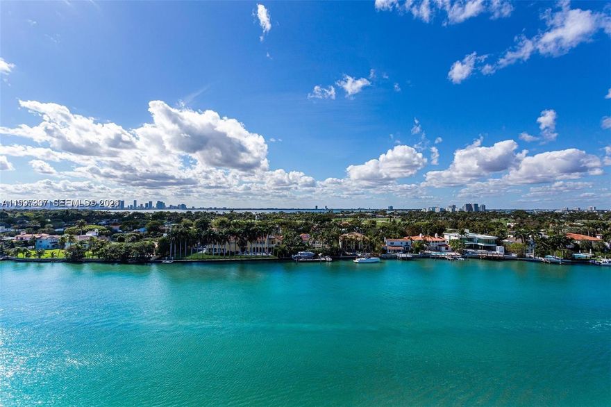 DISCOVER THE JOY OF LIVING IN 2/2 WITH BREATHTAKING VIEWS OF INDIAN CREEK INTRACOASTAL, BISCAYNE BAY & MIAMI SKYLINE FROM BOTH BEDROOMS AND BALCONY. WATER VIEWS FROM EVERYWERE.  THE UNIT HAS A SPACIOUS LIVINGROOM AREA AND A HUGE MASTER BEDROOM. OPEN KITCHEN W/ SS APPLIANCES, WASHER/DRYER IN THE UNIT. NEW LAMINATE FLOORS THROUGHOUT. 1 ASSIGNED PARKING SPACE & 1 STORAGE UNIT. BUILDING IS LOCATED ON MILLIONAIRE'S ROW, ONLY FEW STEEPS FROM THE BEACH. AMENITIES INCLUDES STATE OF THE ART FITNESS CENTER, POOL 24/7 DOORMAN, RESTAURANT, MARINA & MUCH MORE.HIGH SPEED INTERNET, PREMIUM CABLE TV, WATER & A/C ARE INCLUDED IN THE DUES. EASY TO SHOW ANYTIME. TEXT LA.