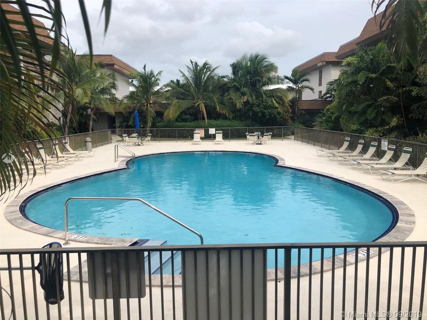 Location! , Location! 
Corner Freshly painted unit
 Dadeland area
 Minutes away from Supermarkets, Shopping Center, Gas Station
 Walking distance to Dadeland Mall , to Metro Rail. Palmetto and Turnpike, a short drive by. On Gated community, tranquil and secure 2nd Floor unit featuring 1 bedroom, 1 Bathroom 
 Tiled throughout. 1 assigned Parking Space and ample Guests parking.
 Amenities include a community pool and a small gym. Party room available upon request. Well maintained building.         On-site management office. Security patrol on weekends. Available immediately. 
 Pets are welcome under 20lbs
 First and last month  plus 1-month security deposit required to rent.