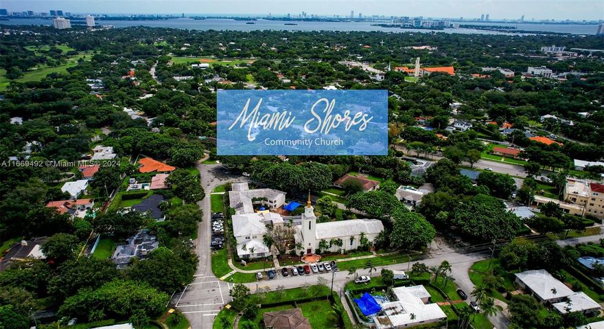 LOCATED RIGHT IN THE MIDDLE OF MIAMI SHORES, THIS 37,121+ SQ FT LOT IS AN ENTIRE BLOCK.  CURRENTLY OPERATED AS A CHURCH AND A SCHOOL WITH MORE THAN 22,480 Sq.Ft OF AIR CONDITIONED SPACE.  THE SCHOOL WING IS TWO STORY, BOTH THE FIRST AND SECOND FLOORS ARE LEASED TO SCHOOLS.  THE MAIN SANCTUARY CAN SEAT UP TO 350 PEOPLE.  THERE IS A SMALL CHAPEL ON SITE THAT CAN SEAT ABOUT 75-100 PEOPLE.  KITCHEN, HALL/LUNCHROOM FACILITY, STAGE, OFFICES AND A SMALL APARTMENT ALSO ON SITE.  MORE INFORMATION AVAILABLE BY CONTACTING THE LISTING AGENT.