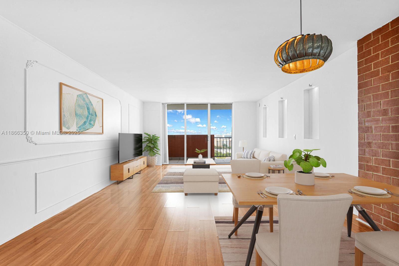 Investor special- currently rented until May 2026. Located in the heart of Aventura, this spacious 1-bedroom, 1.5-bath unit offers comfort and convenience. Recentlypainted and featuring hardwood floors, a brand-new A/C, and stainless steel appliances, the unit is well-maintained and move-in ready. Enjoy a private balcony and a large walk-in closet for ample storage. The buildingoffers top-notch amenities, including 24-hour security, two pools, a gym, tennis courts, community rooms, andplenty of guest parking. HOA covers water, sewer, trash, cable, internet, and reserves! Just minutes from toprestaurants, shopping, and entertainment, this is Aventura living at its finest!