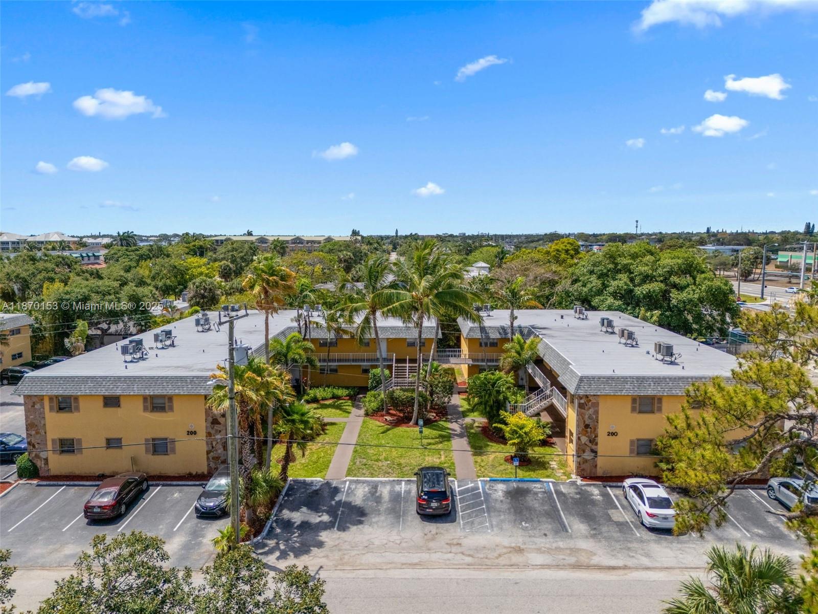 Well-Located 2BR/2 Bath Apartment in Rapidly Growing Lantana! Situated in the heart of up-and-coming Lantana. This well-maintained unit features central A/C, tile flooring throughout, and dedicated parking. Located on a quiet cul-de-sac, the building is surrounded by beautifully landscaped yards that provide a peaceful, residential feel. Conveniently located just half a mile from I-95, with easy access to major retail stores, restaurants, the Brightline train station, and less than a mile from the beach—ideal for both daily living and weekend getaways. On-site laundry facilities add to the convenience and comfort of this attractive property. An excellent opportunity for both residents and investors in a high-potential, fast-developing area! Seller owns 21 units to sell in BULK!