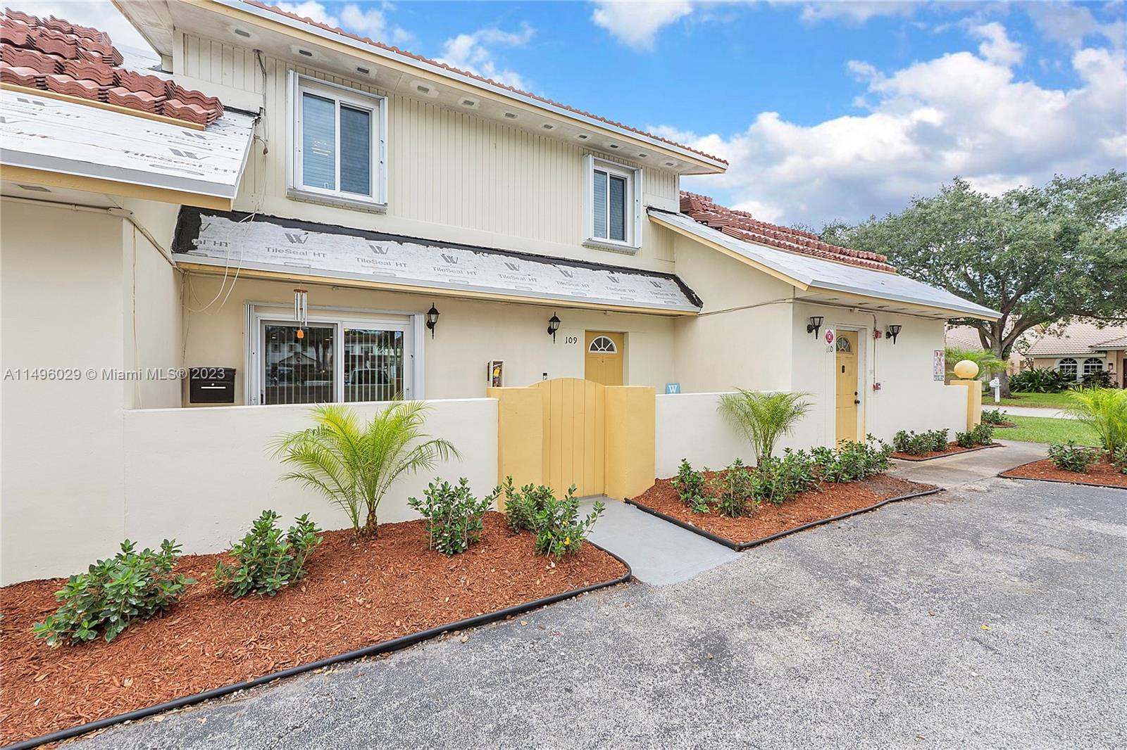 Beautiful 3 Bedroom 2.5 Bath Townhouse Located In Prestigious Coral Springs. Brand New Roof 2023. Large Open Kitchen With SS Appliances, Granite Countertop, Wood Cabinets, & Recessed Lighting. Spacious Living/Dining Rooms With Crown Molding. All Impact Windows & Sliding Door & Accordion Shutters. Half Bath Downstairs Has New Toilet And New Fixtures. Tile Downstairs. Upstairs You Will Find The 3 Bedrooms. Bedroom 1 Has Wall To Wall Closet. Second Bedroom Has Front Load Washer/Dryer Combo. Updated Hall Bath W/ Frameless Shower Enclosure, New Toilet, New Vanity & Marble Tops. Primary Bedroom With Updated En-Suite Bath, Wall To Wall Closets, Newer Vanity, W/ Marble Top, Storage, Shower W/ Bench, Frameless Enclosure. AC 2012. Water Heater 2018. New PVC Plumbing. Can Rent Immediately. A Must See
