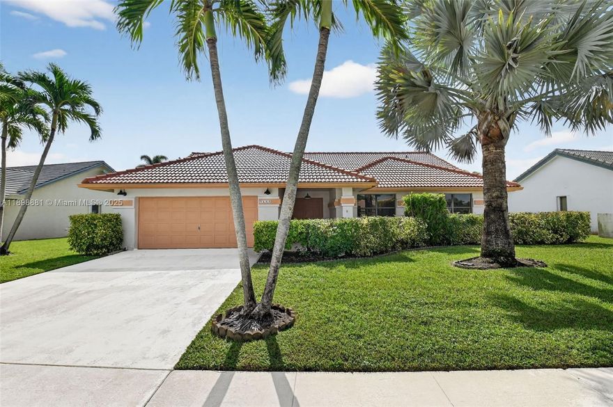 MOVE-IN SPECIAL! Discover elevated rental living in this lakefront pool home featuring a split layout, high ceilings, and abundant natural light. The gourmet kitchen includes an oversized bar top and ample storage—ideal for everyday living or entertaining. The spacious master suite offers a walk-in closet and spa-inspired double sink vanity. Two additional bedrooms feature large closets, ceiling fans and the guest bath includes a bathtub. With over 3,500 sq. ft. of stylish living space, this home combines comfort, function, and elegance. Community amenities include a pool, tennis, pickleball, and racquetball courts, playground, and butterfly garden. Welcome home to Sun Valley.