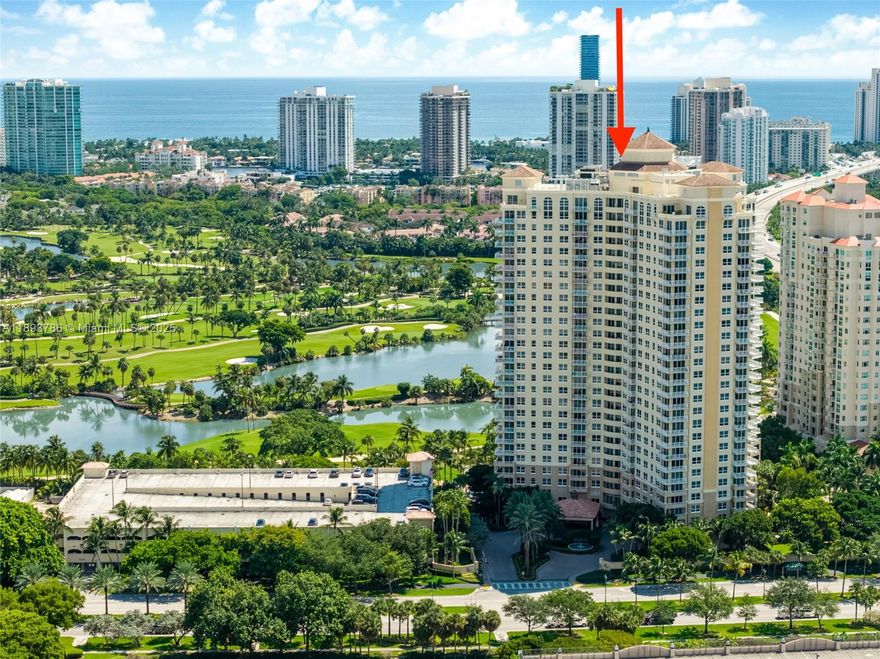 Beautiful 1-bedroom, 1-bath residence with panoramic views of the Aventura skyline & Aventura Mall. Features a modern open kitchen w/ granite countertops, abundant natural light & vinyl flooring throughout. Located in Turnberry on the Green, one of Aventura’s premier luxury buildings, set on the 18th fairway of Turnberry Isle Resort. Enjoy resort-style amenities, including two pools, jacuzzi, BBQ area, playground, two-story gym w/yoga room &saunas, game room & 24/7 concierge & valet service. Includes one assigned parking space. Perfectly located steps from Aventura Mall, restaurants, cafés & only 5 minutes from the beach. Experience the ideal blend of comfort, style & convenience in the heart of Aventura. Note: Two photos have been virtually staged to illustrate furniture placement.