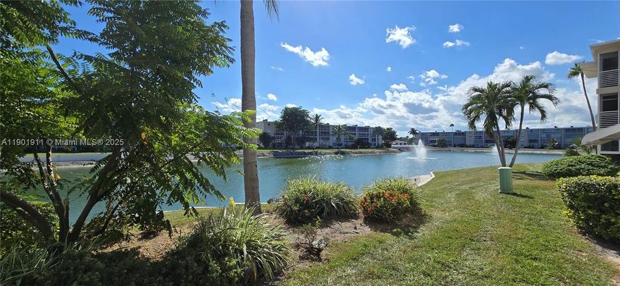This BEAUTIFULLY remodeled WATERFRONT Condo boasts brand NEW AC, and Electric Panel. Updates include Kitchen cabinets with soft close doors and drawers, granite countertops, doors, bathroom and new lighting. Large ceramic tile thru-out and new carpeting in Bedroom. Open floor plan with direct water views from all rooms.  Lake Clarke Garden offers many amenities and activities for its residents, 2 pools, game rooms, gym and weekly events. This is quite possibly the nicest unit you may find at Lake Clarke Gardens. Come check it out.