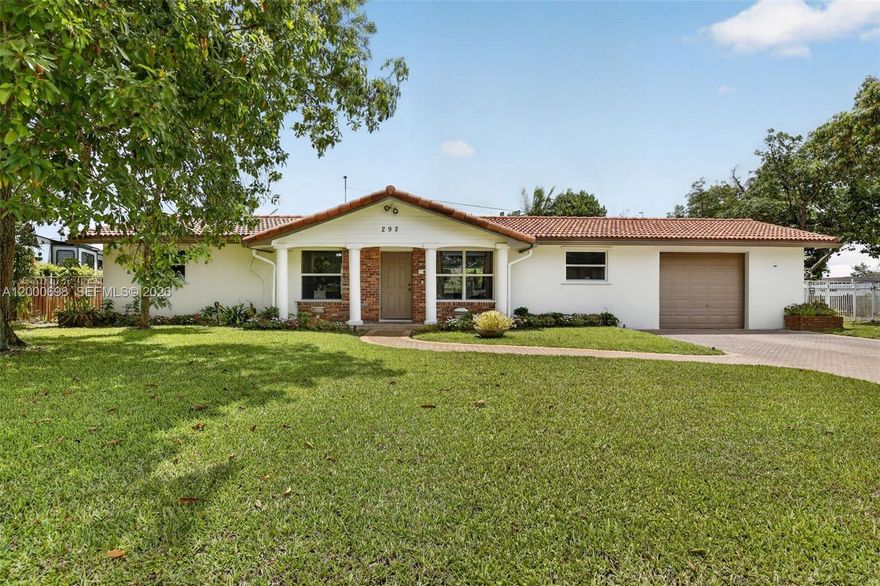 Welcome to this move in ready 3 bedroom, 2 bath, 1 car garage home nestled on an expansive 14,610 sq ft lot in the highly desirable, tree-lined community of Plantation Park with NO HOA and just a short walk to Heritage Park! Perfect for entertaining, this property features a sparkling pool and a spacious, fully fenced backyard with a variety of fruit trees such as mango, avocado, coconut trees & more. Inside, enjoy an open and inviting layout with a modern kitchen showcasing sleek stone countertops and stainless steel appliances. Each bedroom offers generous space and walk-in closets. Additional highlights include freshly painted interior and exterior, updated bathrooms, partial impact windows with hurricane panels for added protection, A/C ducts replaced in 2023, water heater (2019), and a new main electrical panel (2025). A true turnkey opportunity, ready for its next owner to move right in!