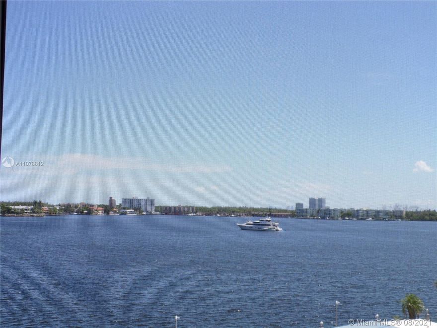 BEAUTIFUL  WATER VIEW & POOL AREA FROM THIS SCREENED BALCONY, LIVING ROOM , DINING ROOM AND KITCHEN AREAS. NICE WHITE TILE FLOORS, 2 NEW CEILING FANS, UPGRADED KITCHEN AND CABINETS, UPGRADED BATHROOM AND VANITY AREA, ACCORDION HURRICANE SHUTTERS ON THE BALCONY, FRESHLY PAINTED.  MANY AMMENITIES: CLUBHOUSE, GYM, BILLARD,BOWLING, BINGO , CARDROOM, 2 MILES OF BEAUTIFUL WALKING PATH, MOVIES, SHOWS, AVENTURA  COURTESY BUS...AND MUCH MORE.... CLOSE TO THE BEACHES, SHOPPING MALLS, RESTAURANTS. THIS IS AN ACTIVE 55 + COMMUNITY. CAN NOT RENT IT FOR 18 MONTHS AFTER .