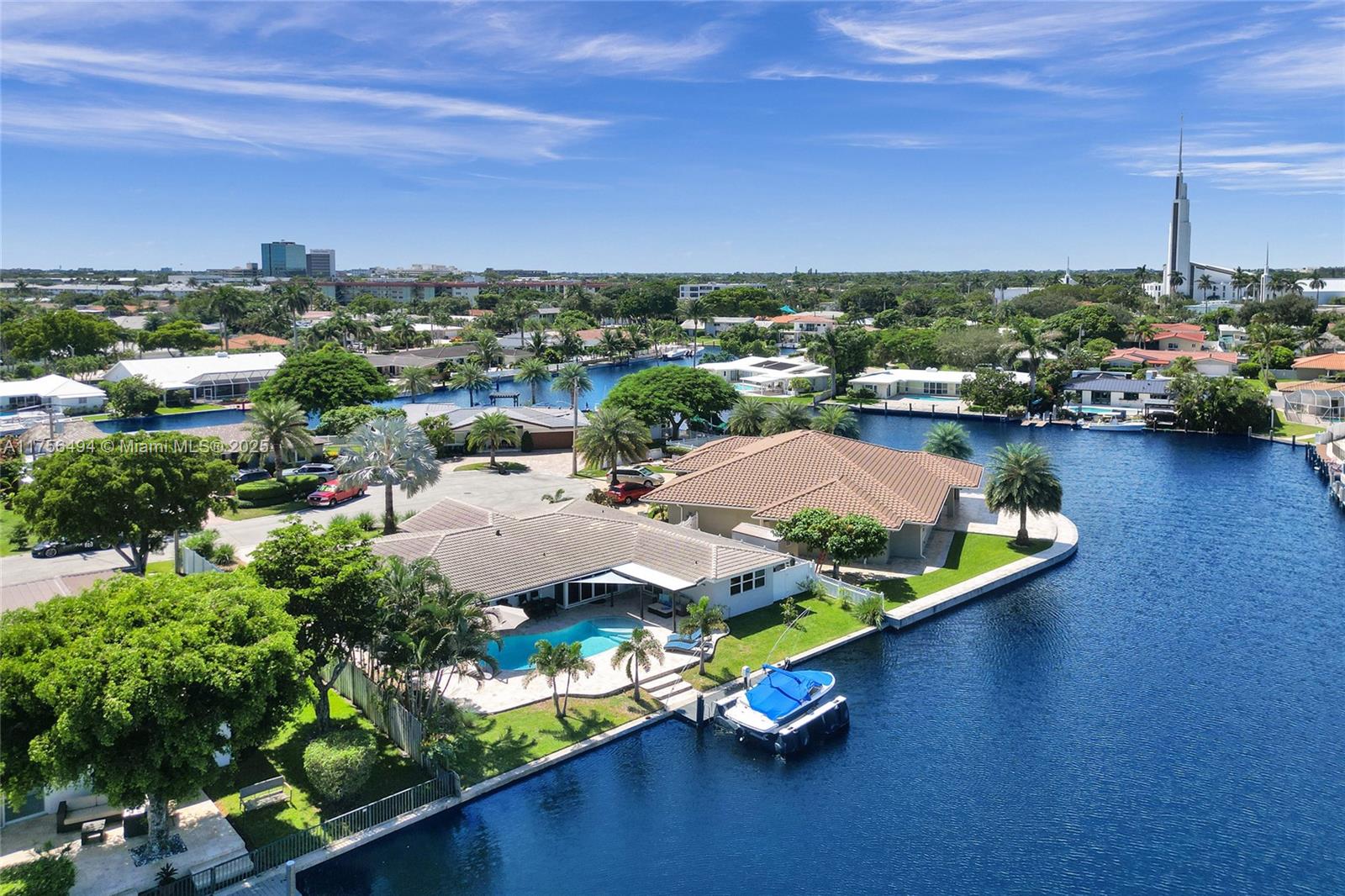 BEST DEAL IN THE LANDINGS! The coveted Landings area of East Fort Lauderdale is a hidden exclusive boating community. This stunning home has an impressive 85FT of ocean access waterfront & breathtaking views w/ a beautiful pool perfect for enjoying the best of South Florida living- The turn-key 3 beds/3 full baths home, has a 2 car garage, an office & is situated on a quiet cul-de-sac. You will be impressed w/ its attractive curb appeal & circular driveway. Peace of mind comes standard with all storm-rated windows & doors-The kitchen features abundant cabinet space, an extra bar with a mini fridge, and a perfectly positioned window that overlooks the pool area and serene waterfront- You are a short bike ride to the beach, golf, all kinds of dining, tennis & shopping!