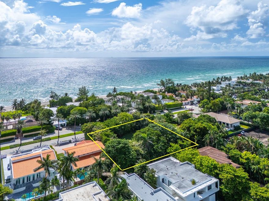 Discover an exceptional opportunity to build your dream estate or investment property on this expansive 22,500 sq ft lot in the highly sought-after community of Golden Beach.
Known for its exclusivity, this prestigious neighborhood offers a serene residential atmosphere with beautifully maintained surroundings, upscale living, and private security.
This lot is situated just across the street from the resident-only private beach and the Atlantic Ocean.