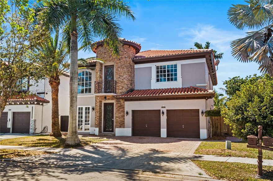 Spectacular 5-bedroom, 4-bathroom lakefront home located in a highly desirable neighborhood. This property features a spacious gourmet kitchen with top-of-the-line appliances including a four burner gas range top with griddle and a breakfast nook with beautiful waterfront views. Formal living and dining areas, large bedrooms, and built-in closets complete the home. The primary suite offers a double-door entrance, balcony overlooking the lake, and a luxurious master bathroom, featuring separate his-and-hers closets, a rainfall shower with body jets, and a spa like tub. Enjoy breathtaking sunsets over the lake. With no association fees, this exceptional home will not last!
