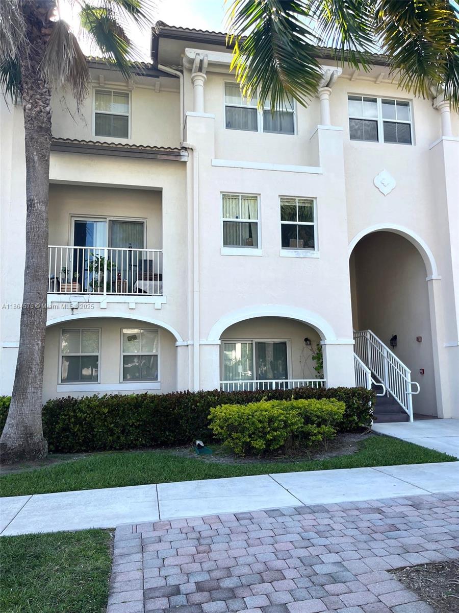 Welcome to St. Moritz community in Doral Spacious 2 story corner unit, 2 bedroom 2.5 bathrooms . Granite counter tops and stainless-steel appliances in kitchen. Washer and Dryer inside the unit. Pool view from balcony. Residents have access to Island at Doral Club House for the enjoyment of the whole family (pools, basketball, tennis, gym and more) One assigned parking. Plenty of guest parking . Near A+ schools and great shopping centers. Available Sept22 , 2025 . Tenant to paid a refundable security deposit of $750.00 towards the St Moritz Condo Association.