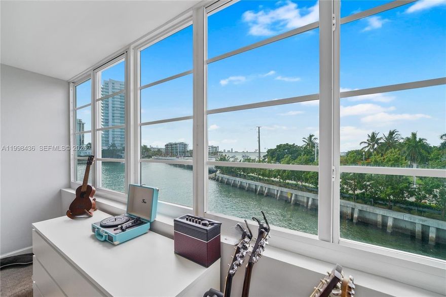 Prime South Beach location! Steps from Lincoln Road, Trader Joe’s, Whole Foods, Sunset Harbour via the new pedestrian bridge, and just blocks from the beach. This tastefully furnished corner unit features hurricane-impact windows and doors, opening to a private terrace with breathtaking Biscayne Bay views and sunsets. Enjoy the Venetian Causeway for evening strolls right in your backyard. Don’t miss this gem!