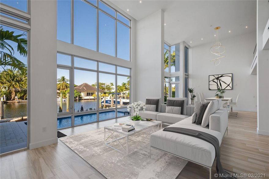 Welcome to 205 Hendricks, the epitome of luxury waterfront living located min. away from award-winning Las Olas dining, nightlife & Ft. Lauderdale’s white sand beaches. With two docks & direct ocean access with no fixed bridges, 205 Hendricks is a boater's dream. This meticulously constructed 6 Bed/ 5 1/2 Bath home offers over 7,400 sq ft of pure luxury living area, 4 car garage w/4 more spaces & a rooftop terrace with vistas of the Downtown Ft. Lauderdale skyline. From the gourmet chef’s kitchen with Snaidero Italian cabinetry & Miele appliances to over-sized closets & expansive living areas throughout, no expense has been spared. Amenities include an elevator, kitchenette on every floor, generator, & car charging stations. Don't miss out on owning this unique Waterfront residence