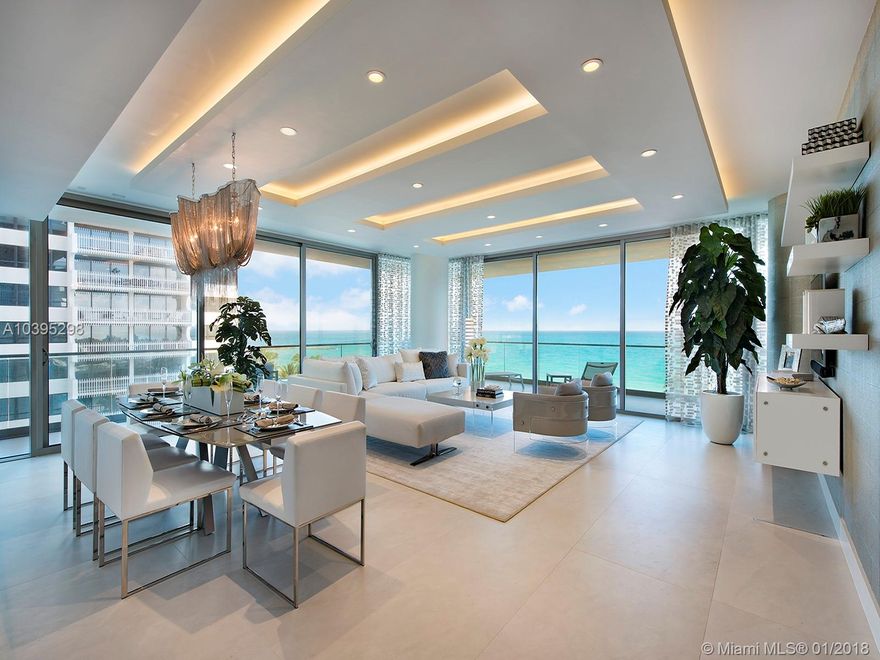 Incredible turnkey 2 Bedroom/ 2.5 Bath at the recently unveiled and award-winning Ocean Bal Harbour. The freshly completed impeccable renovation by Steven G. has transformed the home into a work of art. Bring your toothbrush as everything in the condo included. NE corner in the North Tower with direct views of the Ocean. Highlights include floor-to-ceiling windows, huge and extra-deep balcony, a gourmet exhibition kitchen, spa-like bathrooms, 100-foot ceilings and private entry. Oceana Bal Harbour 601 NE resort-style amenities with a 5-star experience, 24-hour concierge, poolside restaurant, extensive art, world-class spa, cabanas, oversized pools and more.
