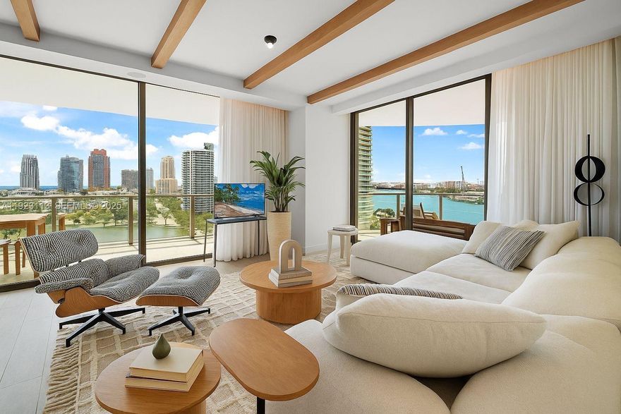 Miami Beach | Brand New Construction | Iconic Views | Bespoke Finishes ??

Welcome to Residence 1601 — a masterfully upgraded condo in one of Miami Beach’s most anticipated new high-rises. Designed by a renowned team of architects and interior visionaries, this is not your typical Miami apartment. Elevated design, panoramic views, and fully integrated smart living await.

?? Custom Upgrades & Features
Architectural Lighting: Sleek, frameless black fixtures with ambient art lighting & task-specific kitchen lighting — gallery-level ambiance in every room.
Integrated Linear Diffusers: Minimalist, seamless climate control for a clean modern aesthetic.
Motorized Shades: Floor-to-ceiling windows + ultra-quiet shades, automated by zone & schedule.
Designer Mirror Installations: Smart-touch, backlit mirrors throughout — a sculptural element in each bath and vanity.
Italian Custom Closets: Built-in systems with premium millwork for form + function.
Architectural Ceiling Beams: Adds warmth and volume, giving character to open living spaces.
Full Smart Home Automation: Control lighting, climate, AV & security via smartphone or voice

*Offered Furnished or Unfurnished