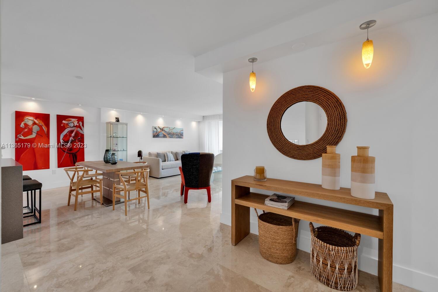 Pristine & recently remodeled high floor apartment, beach access, exercise room, tennis courts, gated community, open kitchen, marble floors, beautifully decorated, big balcony with ocean views. Short and long term rental options. Available from July 15th 2023. Short term (Minimum 3 months). RENTAL PRICE INCLUDES ALL UTILITIES!!!