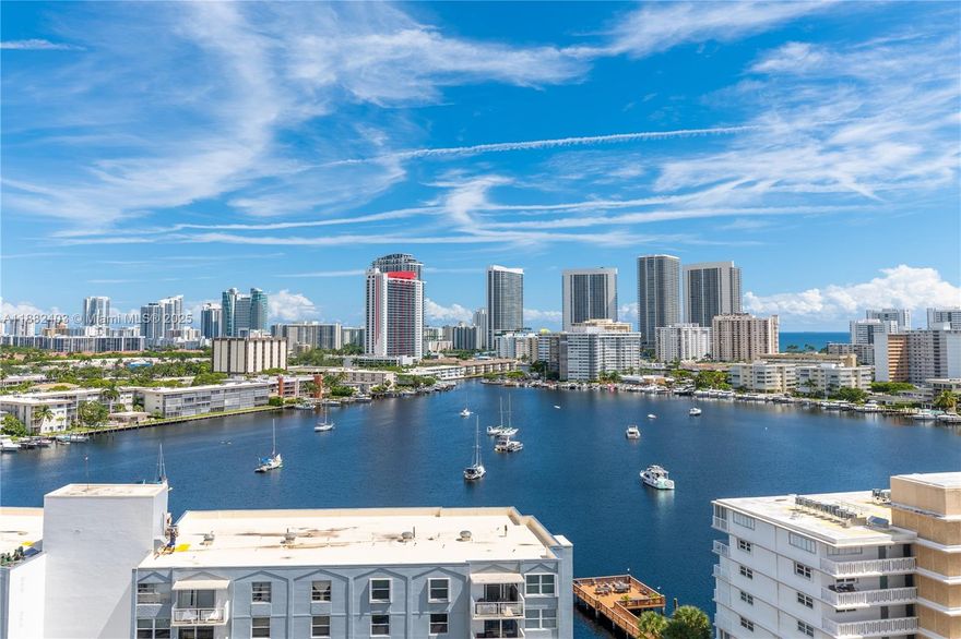 Penthouse remodeled condo in the heart of Hallandale, just a 10-min walk to the beach. No neighbors above and amazing marina, ocean & city views from your balcony. Bright open layout with updated kitchen featuring quartz counters & stainless steel appliances, fully renovated bathroom, and new flooring in the master. Building upgrades include new roof, balconies, pool, seawall, piping & electric, with 40-year certification near completion. Elegant coastal living in a prime location.