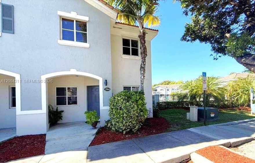 BEAUTIFUL PROPERTY LOCATED IN A DESIRABLE COMMUNITY, SITUATED ON A CORNER LOT OFFERING EXCEPTIONAL PRIVACY AT THE ENTRANCE. ENJOY SERENE LAKE AND POOL VIEWS FROM THIS WELL-MAINTAINED 3-BEDROOM, 2.5-BATHROOM HOME. LAUNDRY INSIDE. UNBEATABLE CONVENIENCE WITH A PUBLIX LOCATED ON THE CORNER.