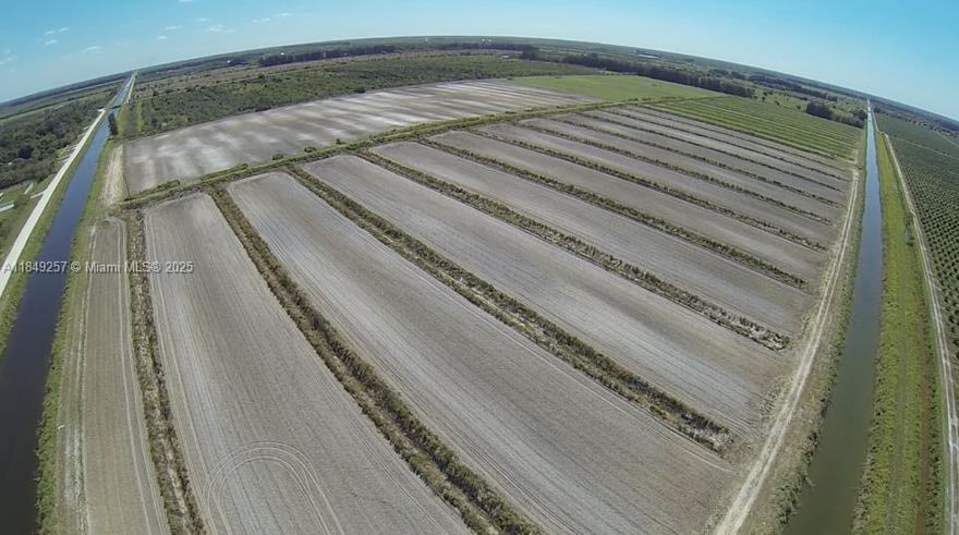 Exceptional 76.4-acre turnkey agricultural property for LEASE in Fort Pierce—one of the best and most versatile farm lease opportunities available in Florida. Fully cleared, laser-leveled, and professionally farmed for over 20 years, this property is ideal for nearly any use permitted under AG-5 zoning. Strong seepage irrigation, multiple wells, pump stations, culverts, and major canal frontage provide abundant and reliable water. Engineered drainage allows excellent water control and storm management. Property includes a pole barn, electrical service, internal farm roads, and a rare 20-acre trellis system already installed for passionfruit or other trellised crops, offering immediate infrastructure for specialty agriculture. Perfect for organic farming, vegetables, melons, sweet potatoes, leafy greens, hemp (per zoning), sod production, tropical fruit, greenhouse expansion, hydroponics, aquaculture, and other commercial crop operations. The site is also highly attractive for utility-scale solar evaluation, as surrounding land in this region has transitioned to solar farms due to favorable conditions and proximity to existing infrastructure. Flat, dry, usable land with excellent access to I-95, the Turnpike, SR-70, and major packing houses. Long-term leases available for qualified operators. One of Florida’s highest-quality large-acre farm lease options, offering unmatched potential for agricultural or solar development.