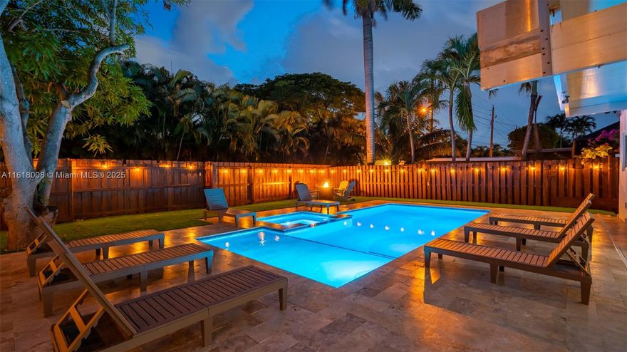 Experience the charm of Hollywood at this elegant and spacious home, just a 5-minute drive from the boardwalk and beach in Hollywood Lakes. This fully renovated residence boasts a plethora of modern amenities and luxurious touches. Enjoy a fully equipped kitchen, expansive living area, and four bedrooms, all complemented by contemporary furniture and tasteful artwork.

The highlight is the gorgeous, brand-new heated pool with a built-in jacuzzi, perfect for relaxation and entertainment. Impact windows enhance security and tranquility, allowing natural light to illuminate the luxurious interiors. Whether you're moving through the open living spaces or unwinding in the private pool area with lounges, every corner of this home invites comfort and enjoyment.