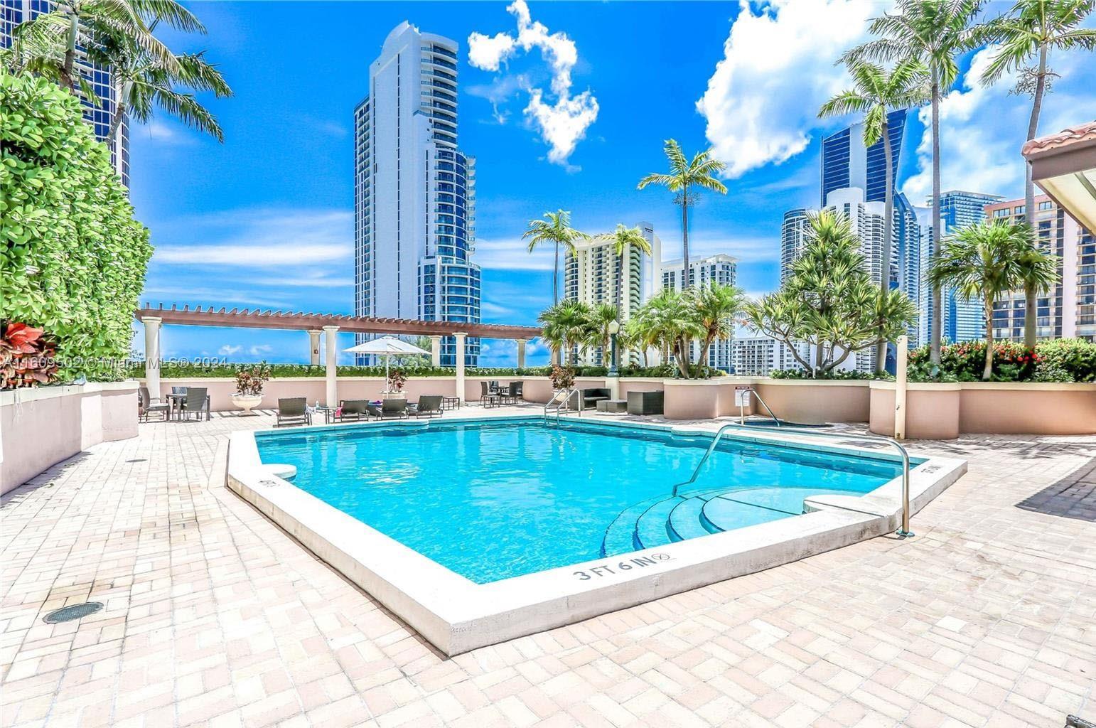 Rental Property at 17555 Atlantic Blvd 606, Sunny Isles Beach, Miami-Dade County, Florida - Bedrooms: 2 
Bathrooms: 2  - $4,300 MO.